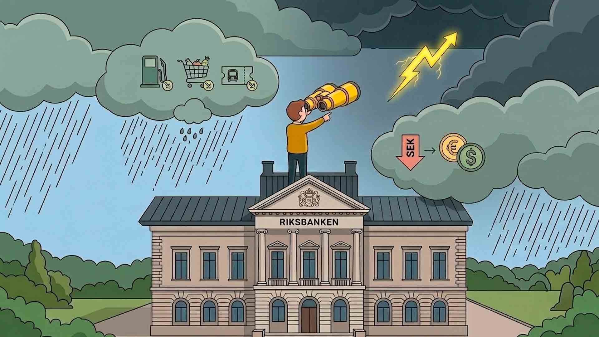 Riksbanken meddelar oförändrad ränta – orosmoln kring inflationen finns kvar
